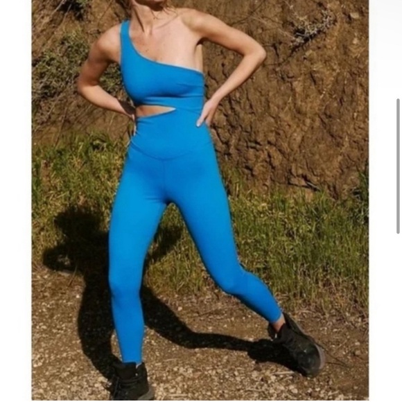 FP Movement by Free People Pants - Free People Movement Transcend Limits Onesie Size Large in Cobalt Blue